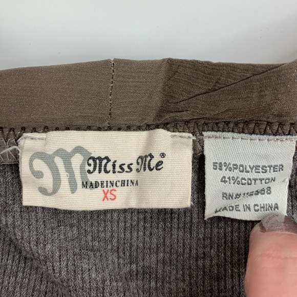 Miss Me Cardigan sweater XS Wings sequin Design Boho Earthy Button Style pockets - Picture 4 of 15